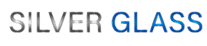 Silver Glass Text Logo